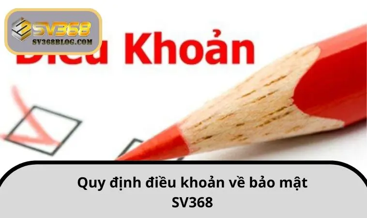 Quy định điều khoản về bảo mật SV368